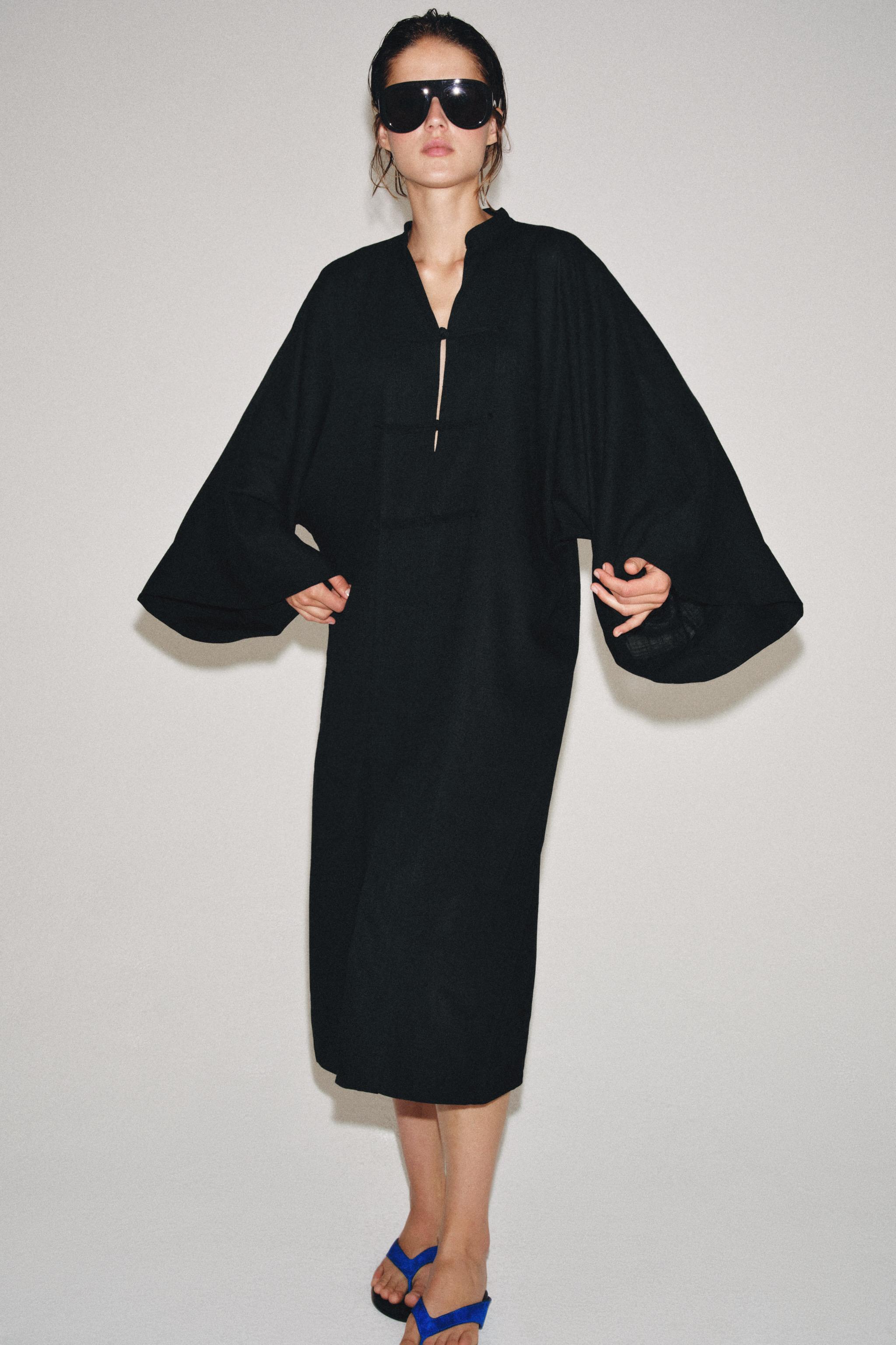 FROG BUTTON TUNIC DRESS ZW COLLECTION